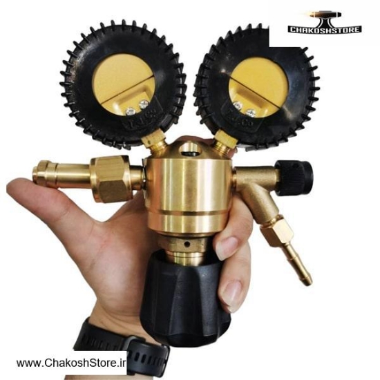 تصویر   مانومتر توان جم آرگون و دی اکسید کربن دو گیجه مدل TJI0211