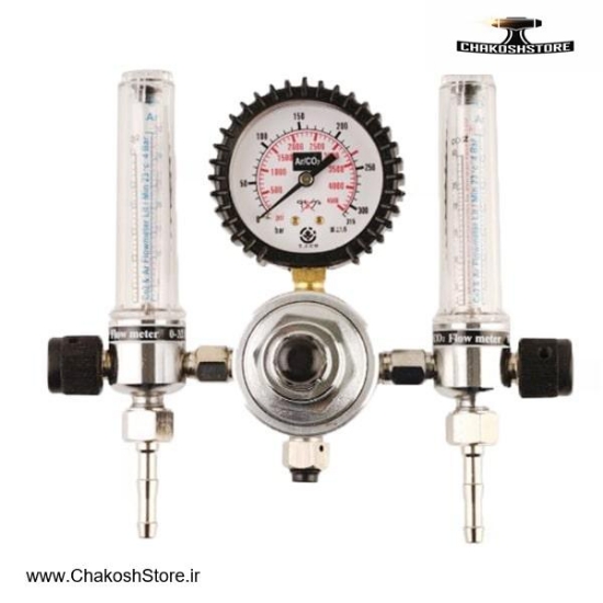 تصویر   رگلاتور آرگون و CO2 توان جم دو فلومتر مدل TJI0203