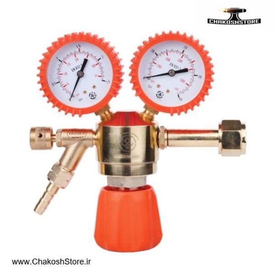 تصویر   مانومتر استیلن توان جم دو گیج مدل TJI0215