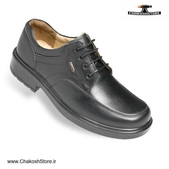 تصویر   کفش اداری فرزین طرح لرد طبیعی بندی