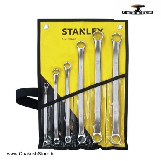 تصویر   ست آچار دو سر رینگ استنلی 6 عددی مدل STMT73664-8
