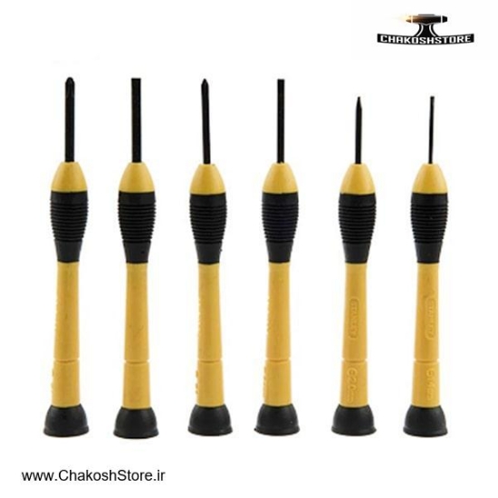 تصویر   ست پیچ گوشتی ساعتی استنلی 6 عددی مدل STHT66052-8