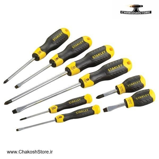 تصویر   ست پیچ گوشتی دوسو و چهارسو استنلی 8 عددی مدل 011-65-0