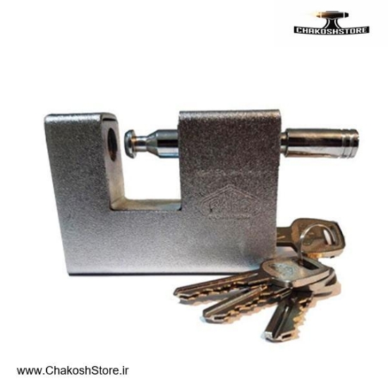 تصویر   قفل کتابی پارس روکش دار دو شیار DX