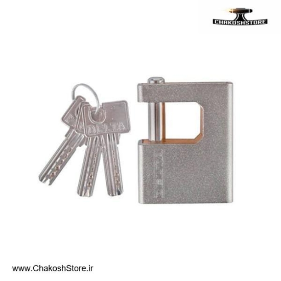 تصویر   قفل کتابی دلتا روکش دار کامپیوتری مدل B-10070