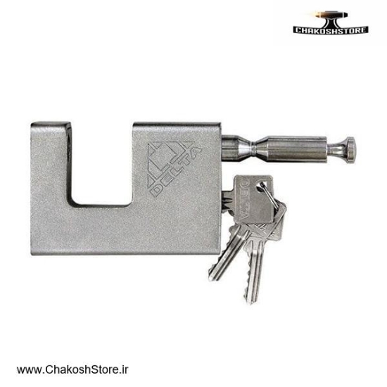 تصویر   قفل کتابی دلتا روکش دار مدل 200098-A