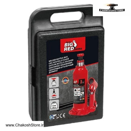 تصویر   جک بطری بیگ رد 3 تن مدل TH90304 کیف دار