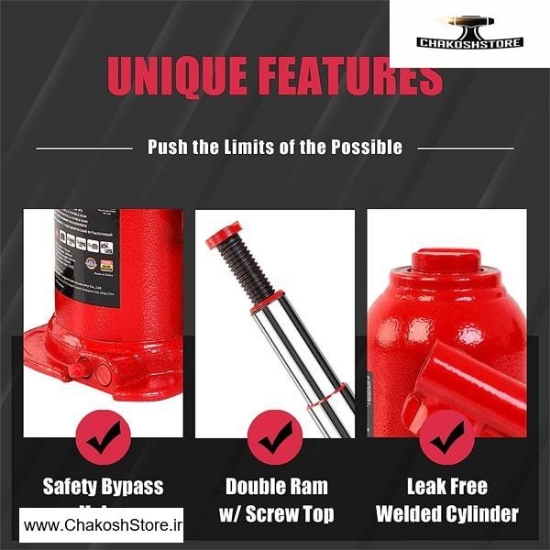 تصویر   جک روغنی بیگ رد 4 تن تلسکوپی مدل TH80402X