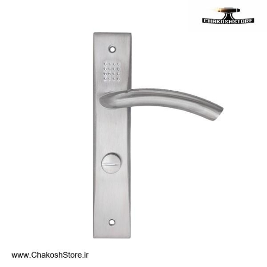 تصویر   دستگیره پلاک کلون سرویسی آلومینیومی مدل i3623