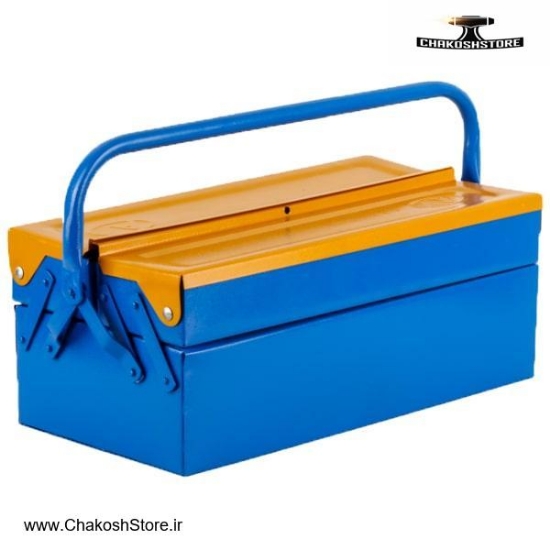 تصویر   جعبه ابزار فلزی وفایی 40 سانتی متر دو طبقه مدل 402
