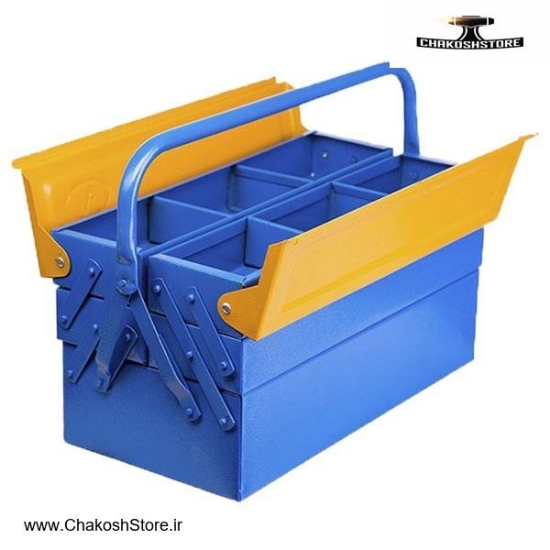 تصویر   جعبه ابزار فلزی وفایی 40 سانتی متر 3 طبقه مدل 403