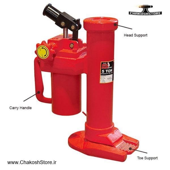 تصویر   جک پنجه (انگشتی) بیگ رد 5 تن مدل TRJ7205