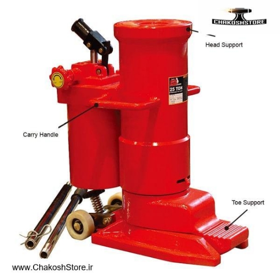 تصویر   جک پنجه بیگ رد صنعتی 25 تن مدل TRJ7225