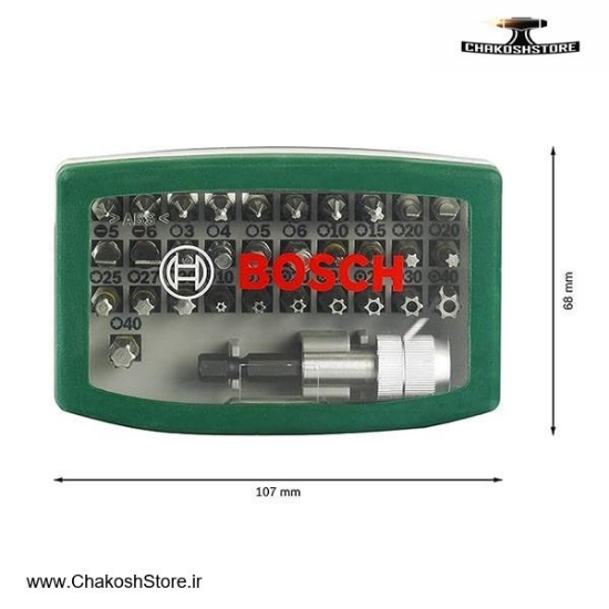 تصویر   ست سر پیچ گوشتی بوش 32 عددی مدل 2607017063