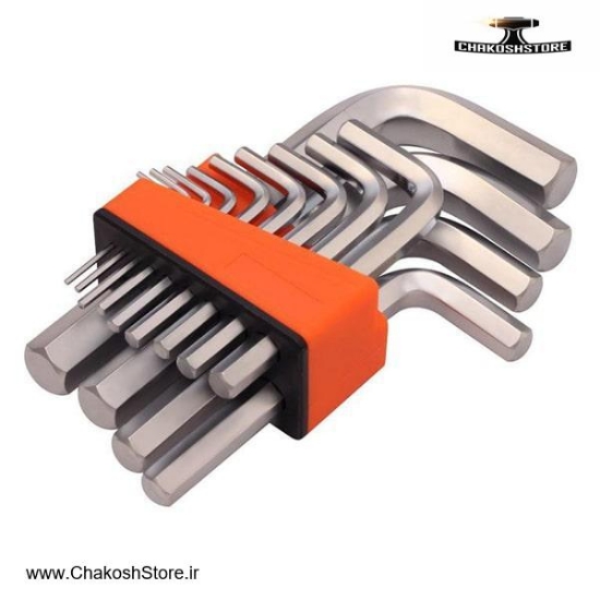 تصویر   آچار آلن شش گوش داناپلاس کارتی کوتاه 13 عددی مدل D57213