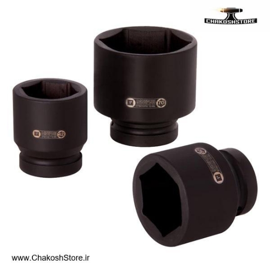 تصویر   بکس تکی 1 اینچ داناپلاس فشار قوی کوتاه 6 گوش مدل D7801