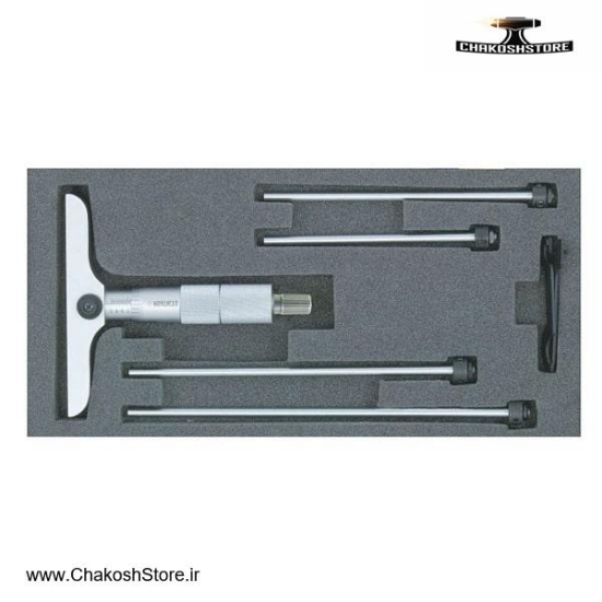 تصویر   میکرومتر صلیبی آسیمتو 150-0 میلی متر عمق سنج بیس 101.5 میلی متر مدل 2-06-201