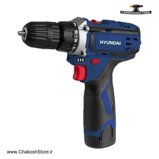 تصویر   دریل شارژی هیوندای لیتیوم 12 ولت مدل HP-412