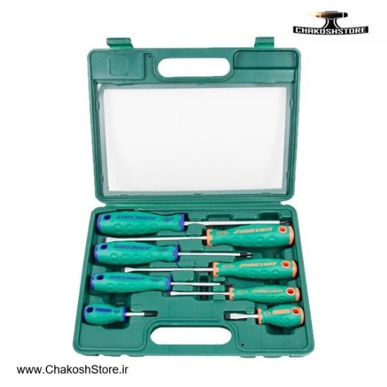 تصویر   ست پیچ گوشتی 8 عددی جانزوی مدل D71PP08S