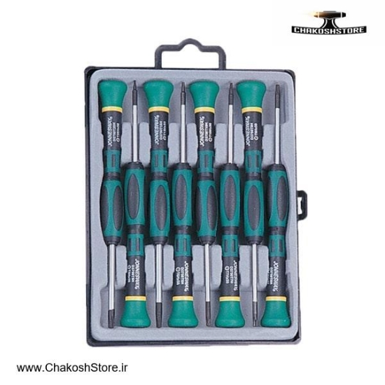 تصویر   ست پیچ گوشتی ساعتی جانزوی ستاره ای 8 عددی مدل D3750T08S