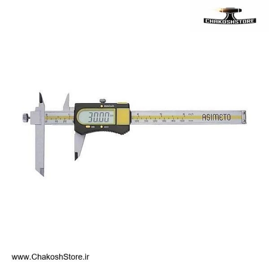 تصویر   کولیس فک متغیر آسیمتو 150 میلی متر دیجیتال مدل 0-06-317