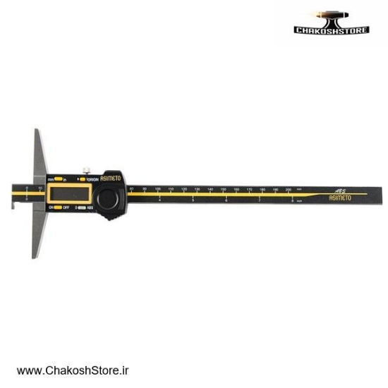 تصویر   کولیس عمق سنج دیجیتال آسیمتو لبه دار 200 میلی متر مدل 7-08-322