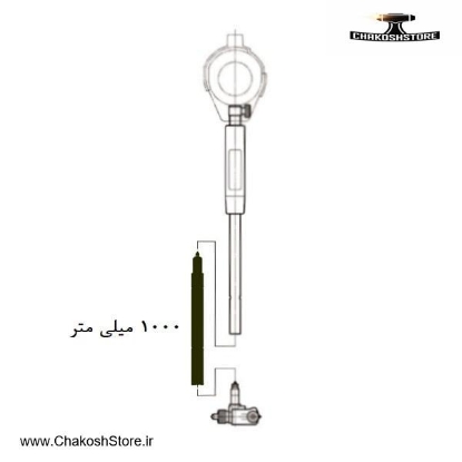تصویر   رابط افزایش طول بورگیج آسیمتو 100 سانتی متر برای رنج 35 تا 160 مدل 1-05-480