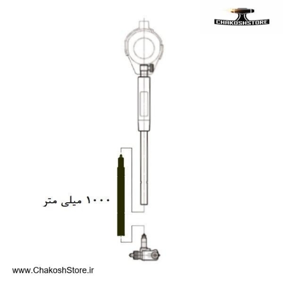 تصویر   رابط افزایش طول بورگیج آسیمتو 100 سانتی متر برای رنج 35 تا 160 مدل 1-05-480
