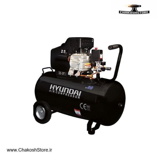 تصویر   کمپرسور باد 80 لیتری هیوندای مدل AC-8025