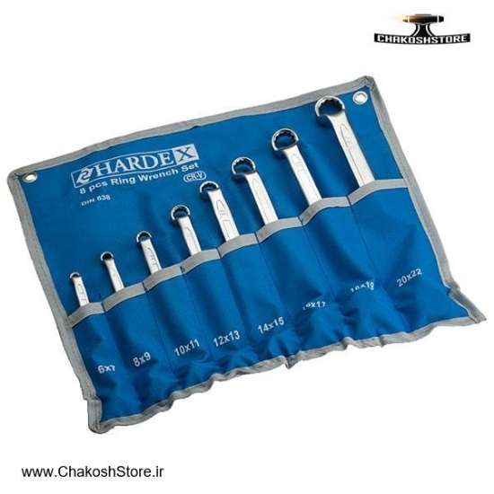 تصویر   ست آچار دو سر رینگ هاردکس 8 عددی