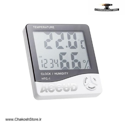 تصویر   دماسنج و رطوبت سنج آکاد دیجیتال مدل HTC-1