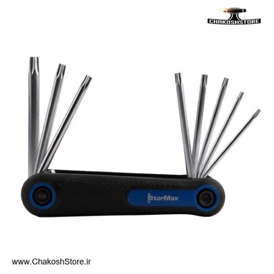 تصویر   ست آچار آلن ستاره ای استارمکس چاقویی 8 عددی مدل SHK-18CS08SF