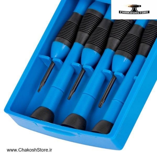 تصویر   ست پیچ گوشتی ساعتی استارمکس 6 عددی ستاره ای مدل SHS-15S006MT