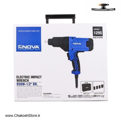 تصویر  بررسی بکس برقی 1/2 اینچ نووا مدل 1295