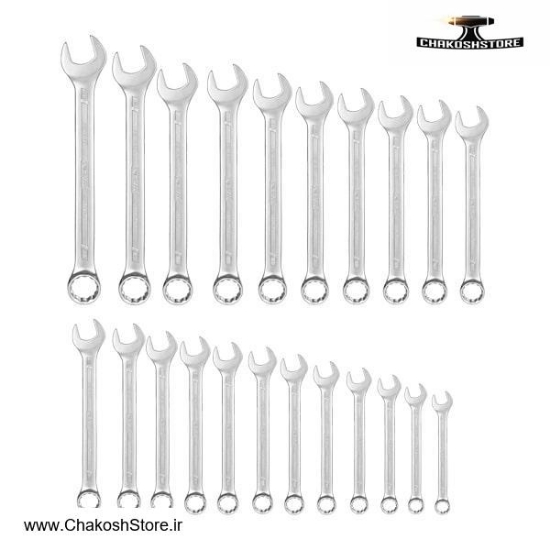 تصویر   ست 22 عددی آچار یکسر رینگ و تختی نووا مدل 9432