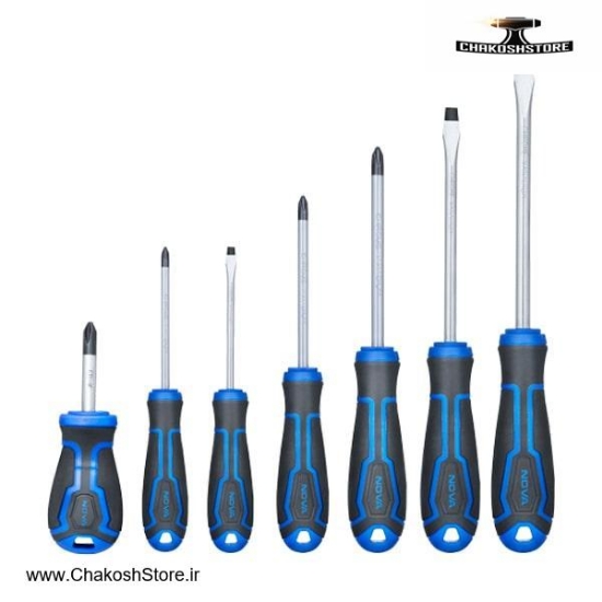 تصویر   ست پیچ گوشتی نووا 7 عددی مدل 1791