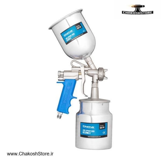 تصویر   پیستوله رنگ بادی نووا سری GE70 (دو کاسه) مدل 261