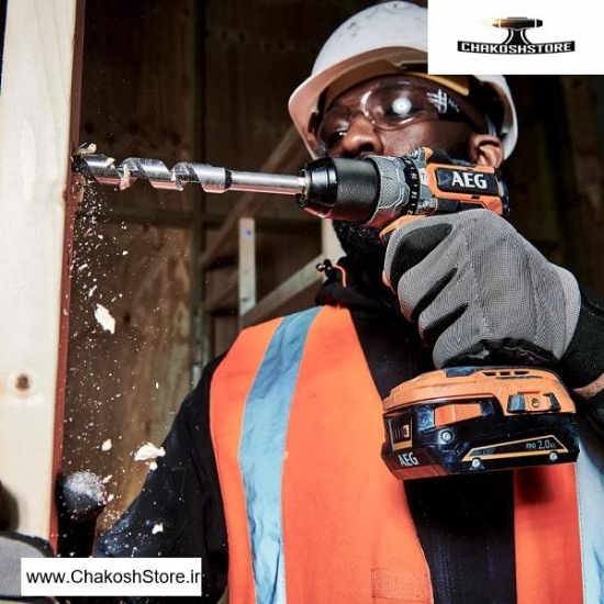 تصویر   دریل شارژی چکشی براشلس 18 ولت AEG مدل BSB 18SBL2-202C