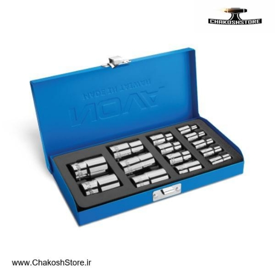 تصویر   جعبه بکس نووا 14 پارچه ترکیبی ستاره ای مدل 7025