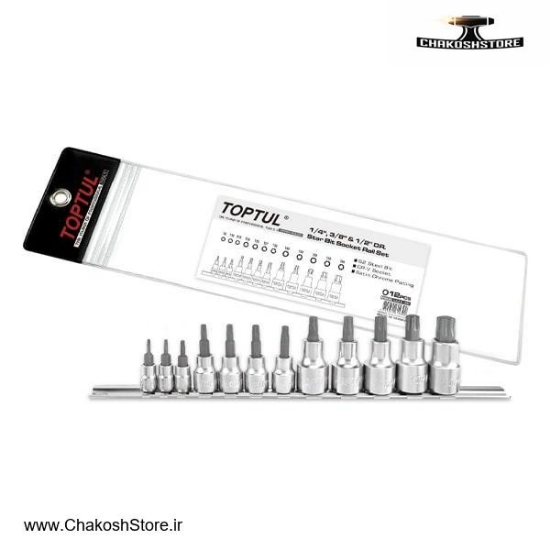 تصویر   ست آلن بکسی ستاره ای تاپ تول 12 پارچه ترکیبی مدل GAAG1201