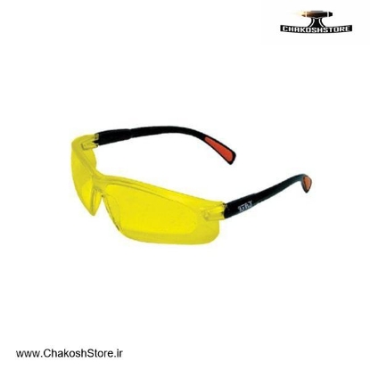 تصویر   عینک ایمنی تراشکاری توتاص زرد مدل AT 113