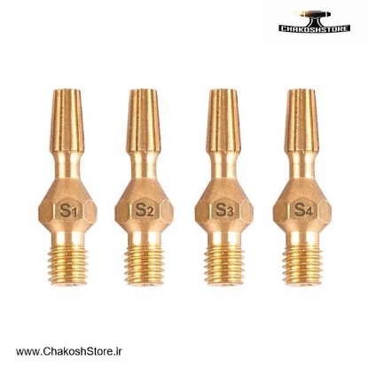 تصویر   ست سوزن نازل برش توسن طرح زینسر 4 عددی مدل TIN-3100I