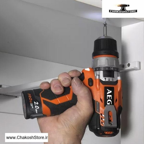 تصویر  دریل پیچ گوشتی شارژی چکشی آاگ مدل BSB12C2LI-202c لیتیوم 12 ولت