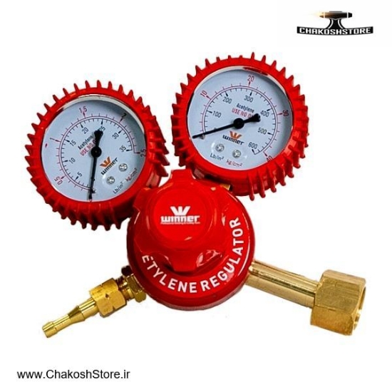 تصویر   مانومتر استیلن وینر دو گیج مدل W-049AC