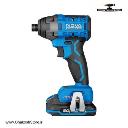 تصویر   پیچ گوشتی شارژی ضربه ای نووا براشلس 20 ولت مدل 7730