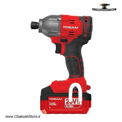 تصویر   پیچ گوشتی شارژی ضربه ای توسن براشلس مدل 9520BIS