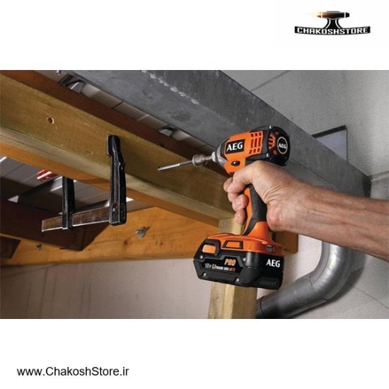 تصویر   پیچ گوشتی شارژی ضربه ای AEG لیتیوم 18 ولت مدل BSS 18C-202