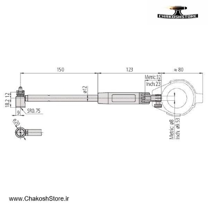 تصویر   کیت گیج سیلندر میتوتویو 60 - 35 میلی متر مدل 722-511