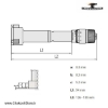 تصویر   میکرومتر سه فک میتوتویو 25-20 میلی متر داخل سنج مدل 166-368
