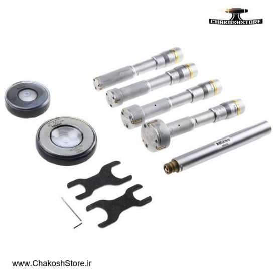 تصویر   ست میکرومتر سه فک میتوتویو 50-20 میلی متر داخل سنج 4 عددی مدل 913-368